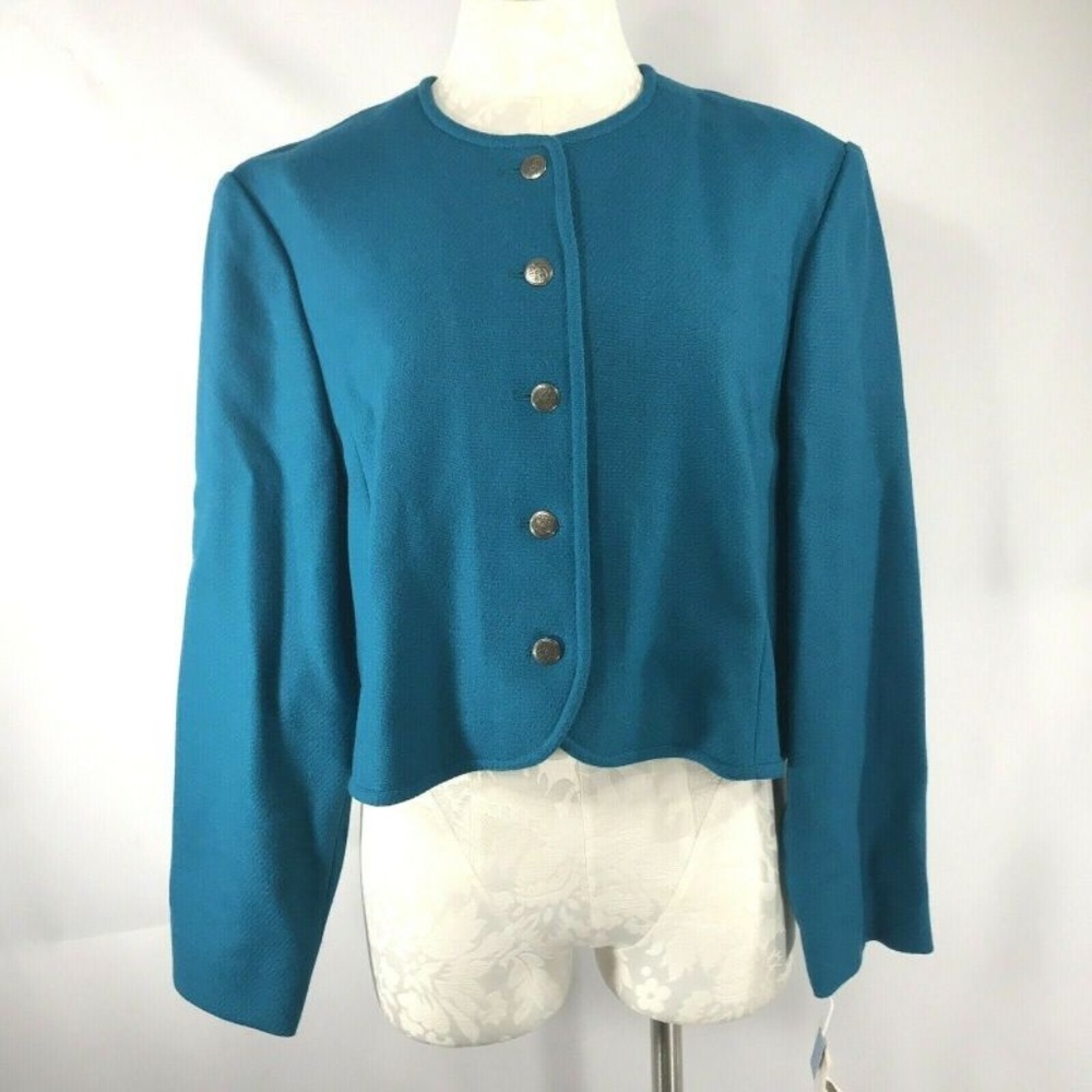 New Old Stock VTG 16 Pendleton Crop Jacket Teal L?
